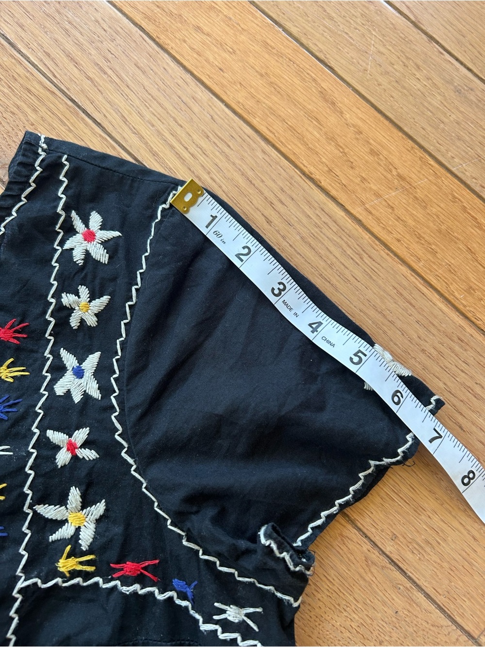 Madewell Embroidered tie-back cut out top - Picture 11 of 16